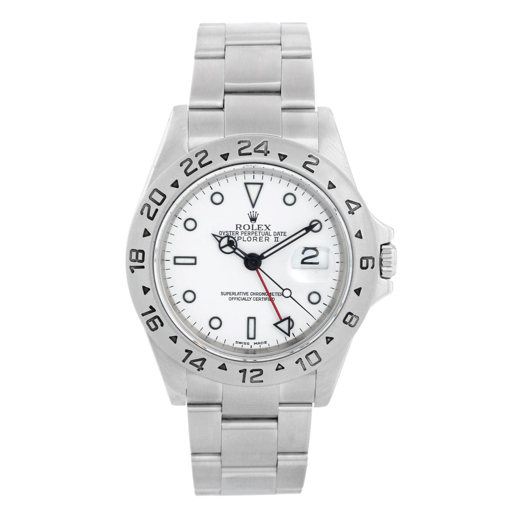 Discontinued Rolex Explorer  Men's Stainless Steel Watch 16570 With Strap