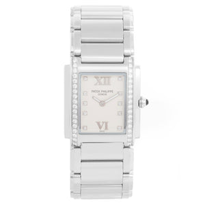 Ladies Stainless Steel Diamond Patek Philippe Twenty-4 Watch 4910 10A