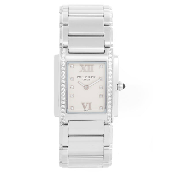 Ladies Stainless Steel Diamond Patek Philippe Twenty-4 Watch 4910 10A