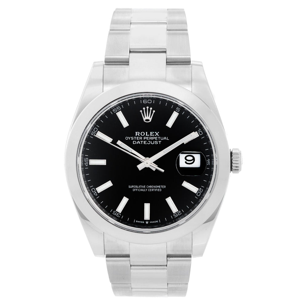 Rolex Datejust II Men's 41mm Stainless Steel  Black Dial 126300