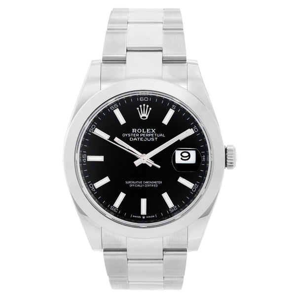 Rolex Datejust II Men's 41mm Stainless Steel  Black Dial 126300