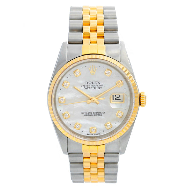 Rolex Datejust Men's 2-Tone Watch 16233