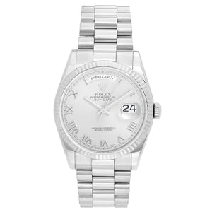 Rolex President Day-Date Men's Watch 118239 Rhodium Roman Dial