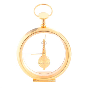 Jaeger-LeCoultre Baguette Skeleton Clock " Pocket Watch"  Ref 557