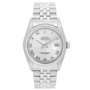 Men's Rolex Datejust Watch 16234 Gray Roman Dial