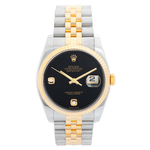 Rolex Datejust Men's 2-Tone Steel & Gold Watch Jubilee 116233