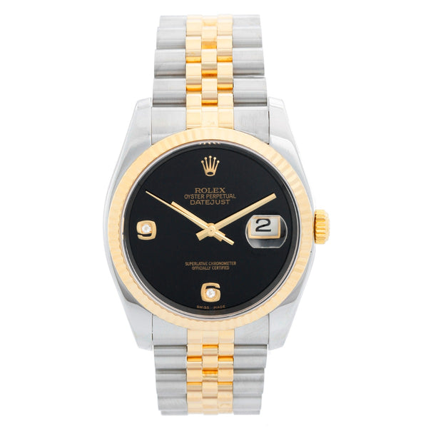 Rolex Datejust Men's 2-Tone Steel & Gold Watch Jubilee 116233