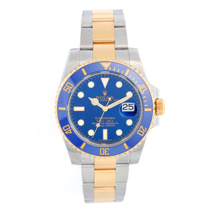 Rolex Submariner 2-Tone Ceramic Engraved Bezel 116613