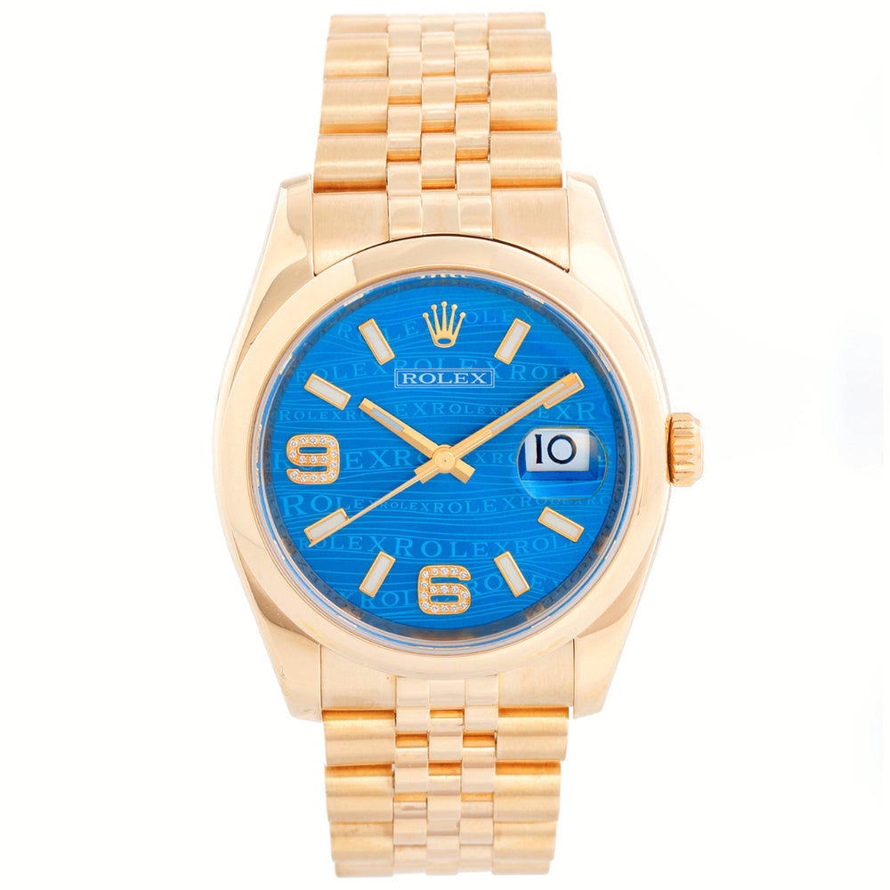 Men's Gold Rolex Datejust Watch 116208