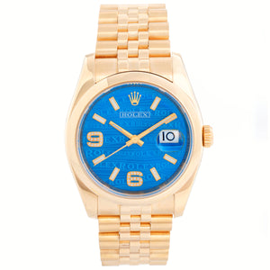 Men's Gold Rolex Datejust Watch 116208
