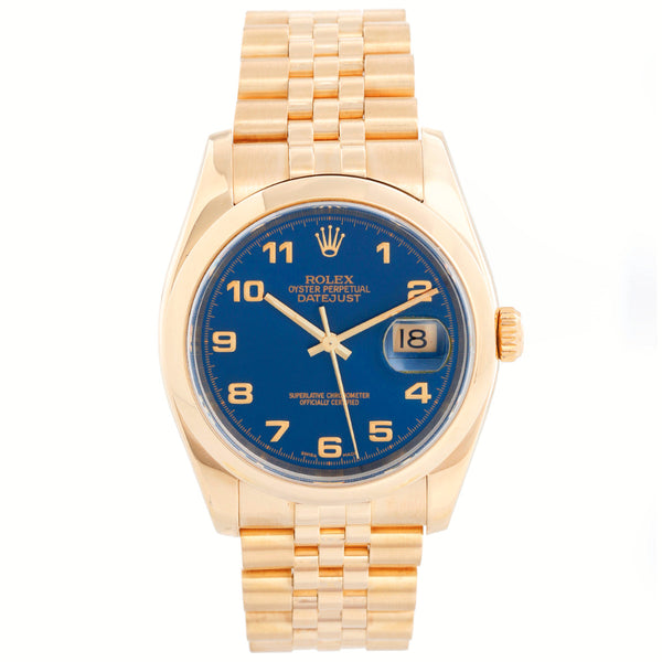 Men's Gold Rolex Datejust Watch 116208