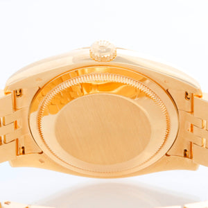 Rare Men's Gold Rolex Datejust Factory Green Dial  Watch 116208