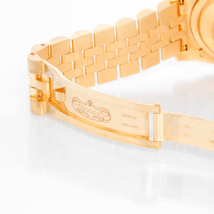 Rare Men's Gold Rolex Datejust Factory Green Dial  Watch 116208