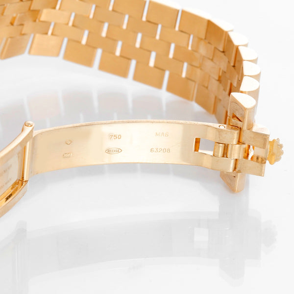 Rare Men's Gold Rolex Datejust Factory Green Dial  Watch 116208