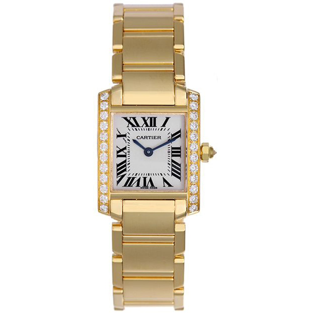 Cartier Tank Francaise 18k Yellow Gold & Diamonds Midsize Watch  4211