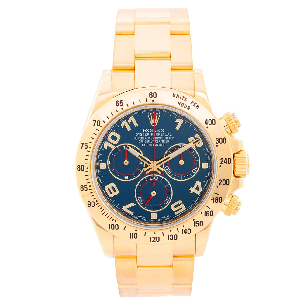 Men's Rolex Cosmograph Daytona 18k Gold Watch 116528
