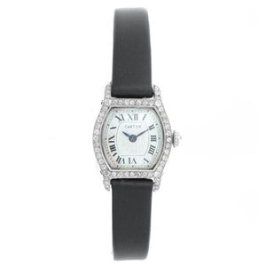 Cartier Tortue Ladies Platinum Watch