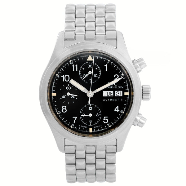 IWC Pilot Flieger Chronograph Day Date Automatic Watch