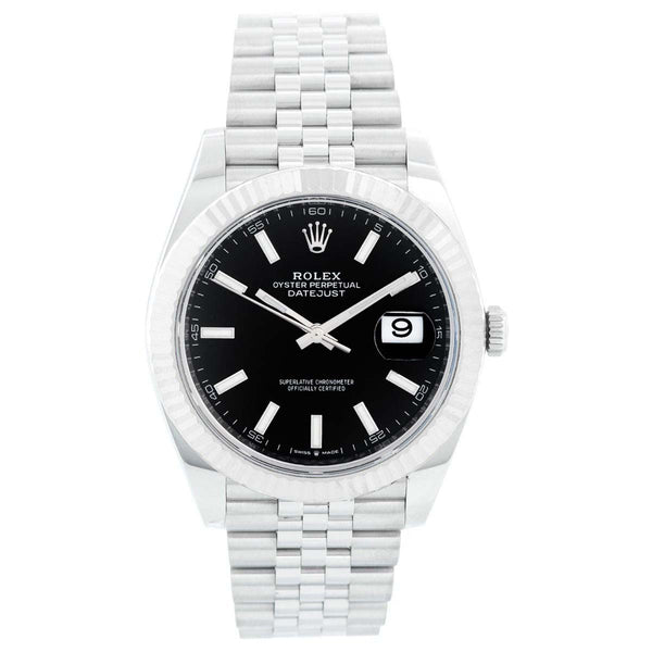 Rolex Datejust 41  Stainless Steel Men's Black Watch 126334