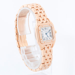 Cartier Rose Gold Small Panther With Diamonds Ladies Watch WJPN0008