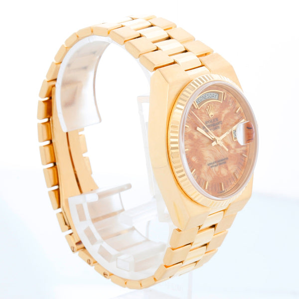 Rolex Oysterquartz Day-Date Men's 18K Gold President Watch 19018