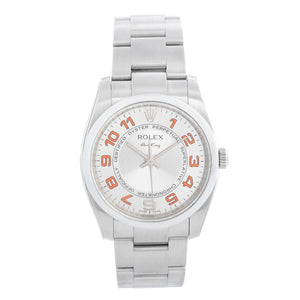 Rolex Air-King Stainless Steel Men's Watch Domed Bezel 114200