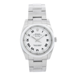 Rolex Air-King Stainless Steel Men's Watch Smooth Bezel 114200