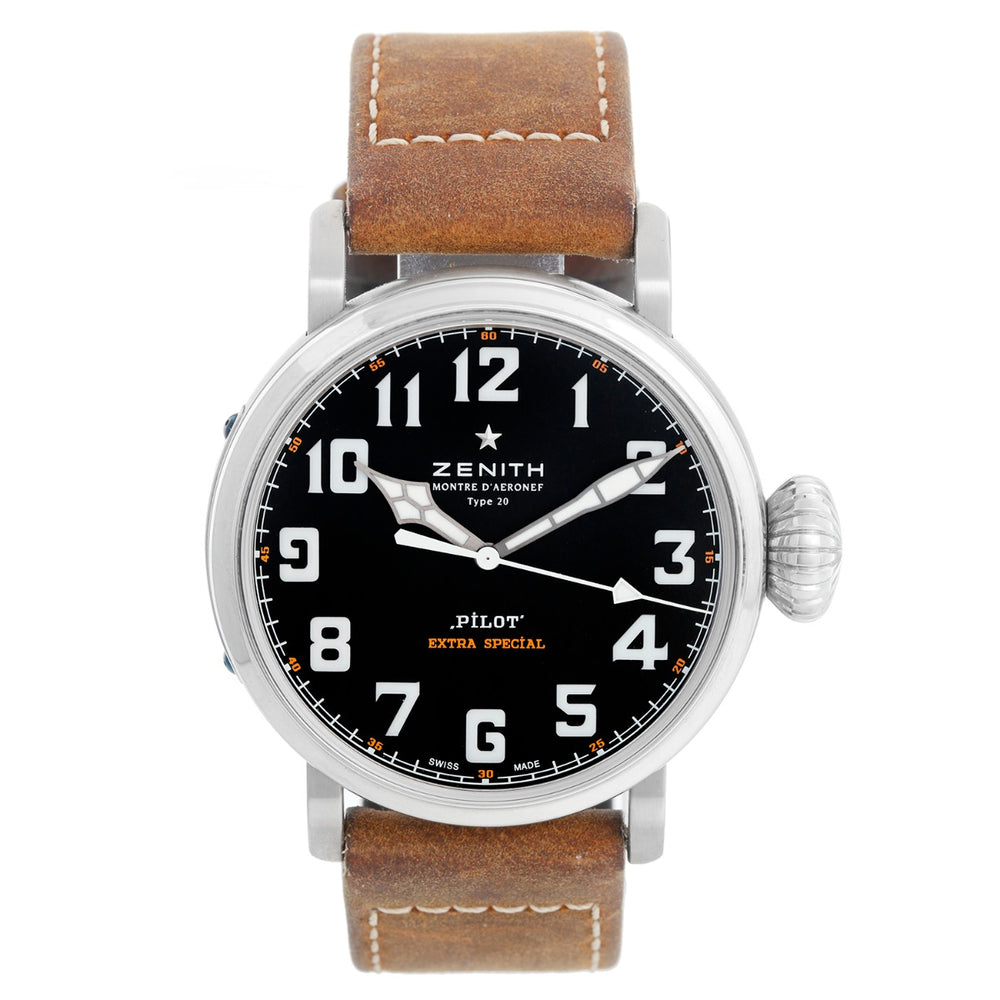 Zenith Pilot Type 20 Extra Special Stainless Steel Mens Watch