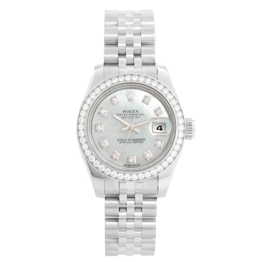 Rolex Ladies Datejust Stainless Steel Watch 179384