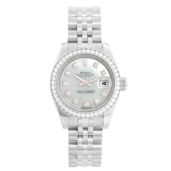 Rolex Ladies Datejust Stainless Steel Watch 179384