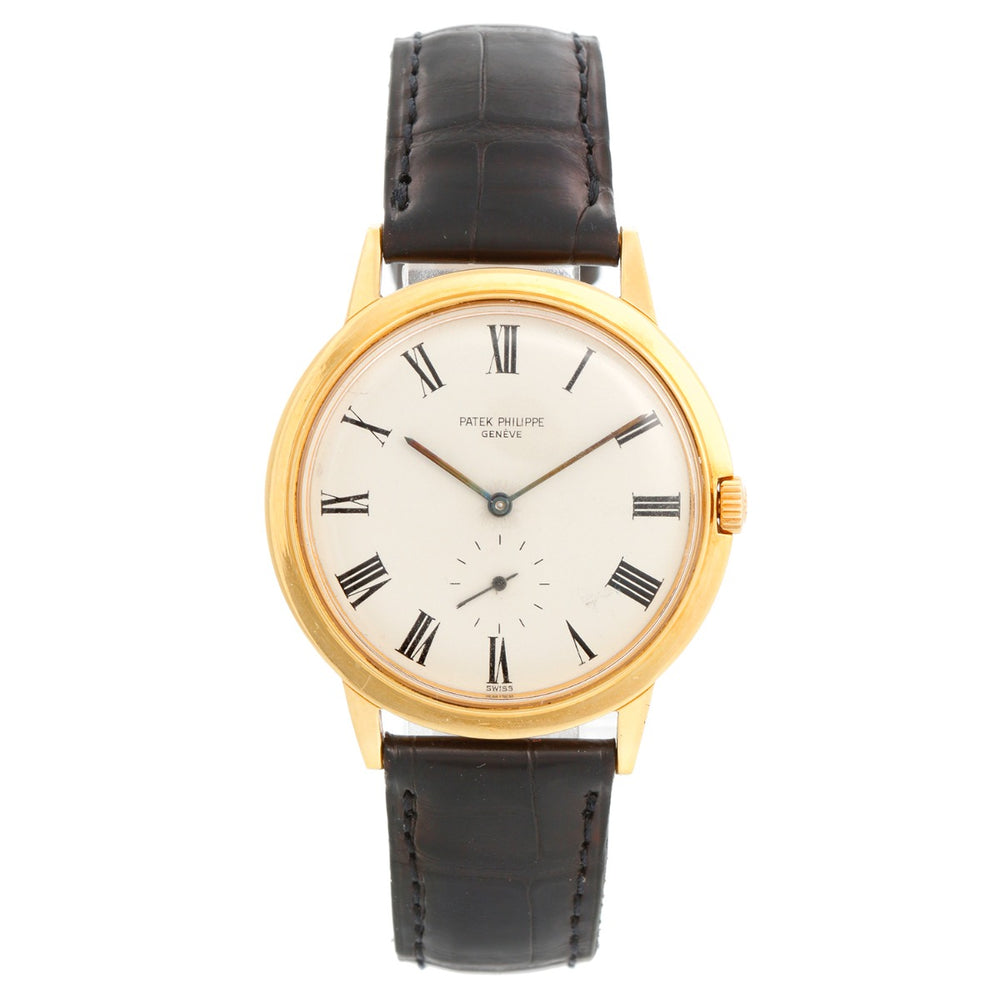 Rare & Collectable Patek Philippe Calatrava 18k Yellow Gold Men's Watch 3542