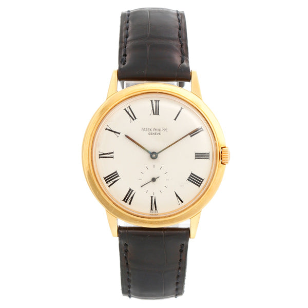 Rare & Collectable Patek Philippe Calatrava 18k Yellow Gold Men's Watch 3542