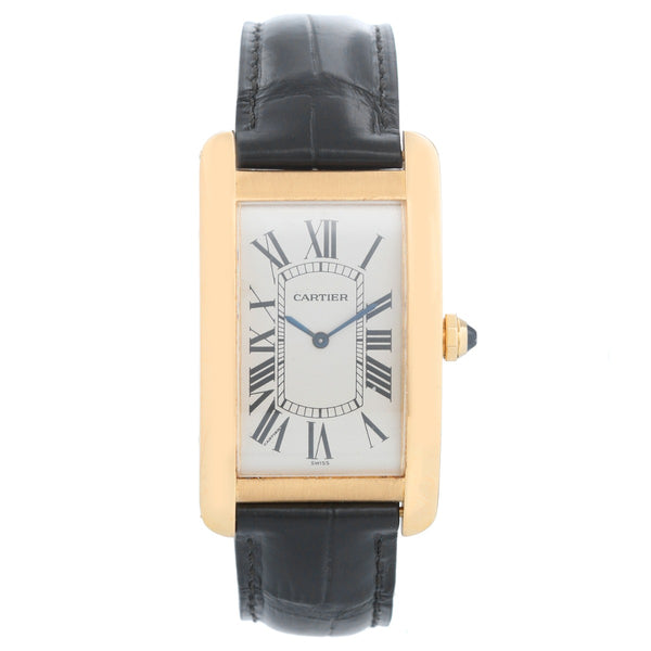 Cartier Tank Americaine (or American) Large  Men's Gold Watch ref 1735