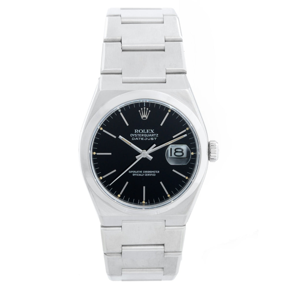 Rolex Oysterquartz Datejust Stainless Steel Watch 17000
