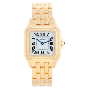 Current Model Cartier Medium 18k Yellow Gold Panthere Watch WGPN0009