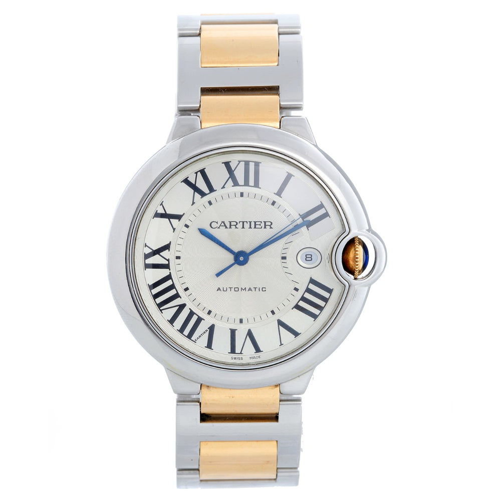Cartier Ballon Bleu Men's 42mm Two Tone Automatic Watch W2BB0031 3001