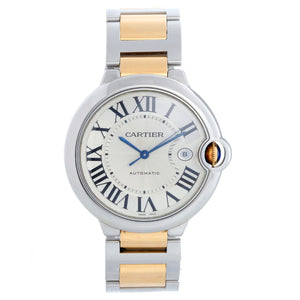 Cartier Ballon Bleu Men's 42mm Two Tone Automatic Watch W2BB0031 3001