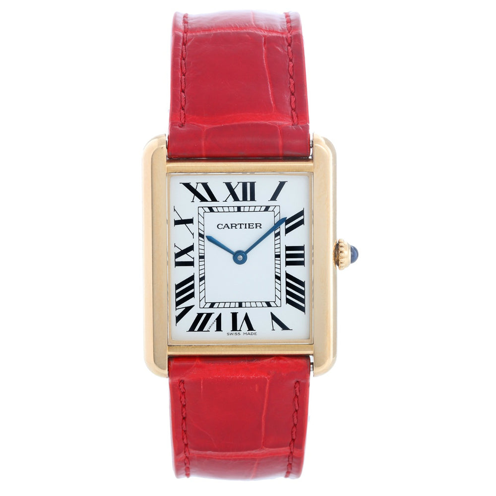Cartier Tank Solo 18K Yellow Gold Men's Watch W1018855