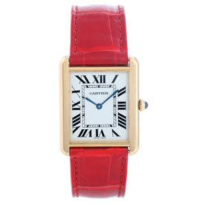 Cartier Tank Solo 18K Yellow Gold Men's Watch W1018855