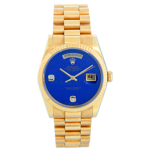Rolex President Day-Date Men's 18k Yellow Gold Watch 118238