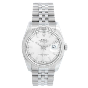 Rolex Datejust Men's Stainless Steel Silver Dial Watch 116234