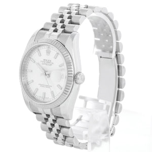 Rolex Datejust Men's Stainless Steel Silver Dial Watch 116234