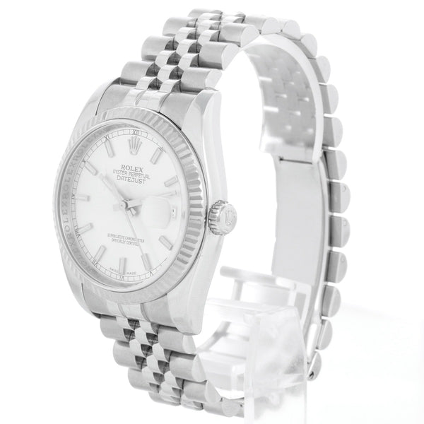 Rolex Datejust Men's Stainless Steel Silver Dial Watch 116234