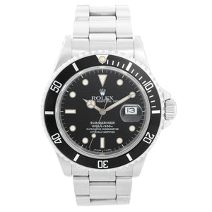 Rolex Submariner 168000 " Triple Zero " Stainless Steel Men's Watch