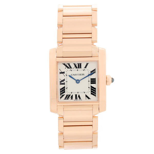 Cartier Tank Francaise Midsize 18k Rose Gold Watch WGTA0030