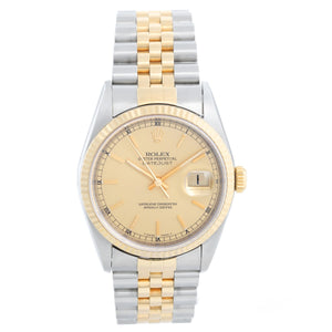 Rolex Datejust Men's 2-Tone Watch 16233