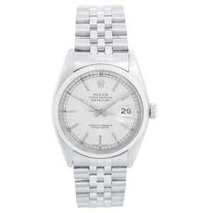 Rolex Datejust Men's Stainless Steel Watch Silver Dial 16014