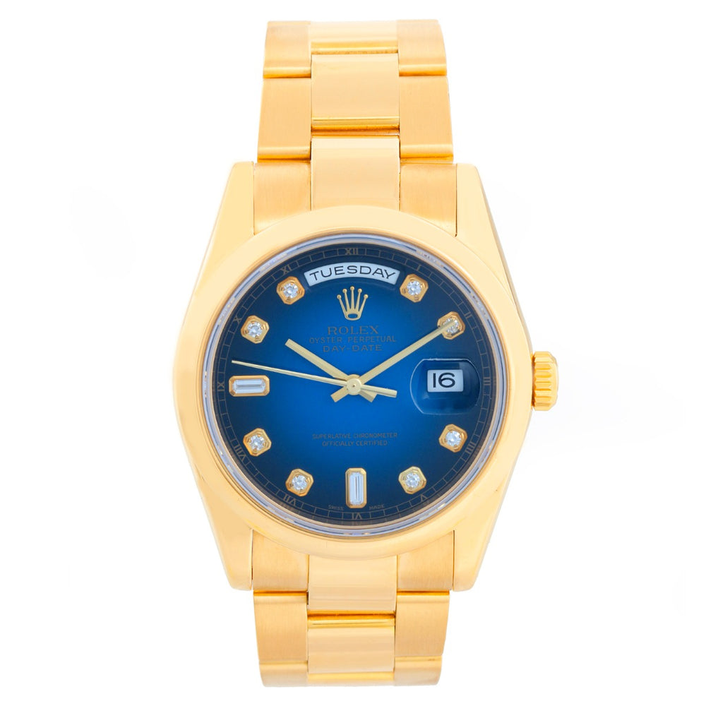 Rolex President Day-Date Men's Watch Vignette Dial 118208