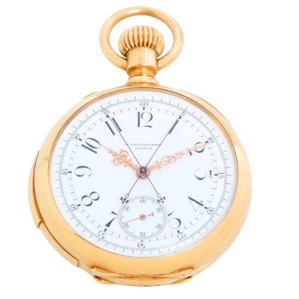 Marius Lecoultre Very Fine Gold Minute Repeater With Split Second Chronograph