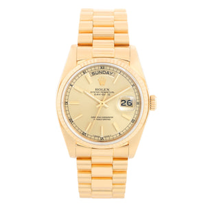 18k Yellow Gold Rolex President Day-Date Men's  Watch 18038